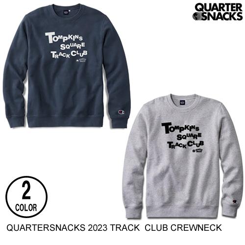 QUARTERSNACKS クウォータースナックス 2023 TRACK CLUB CREWNECK...