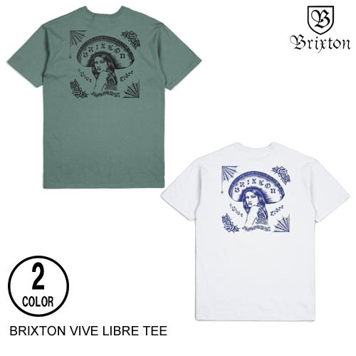BRIXTON ブリクストン VIVE LIBRE S/S TEE 2色 M-L 半袖Tシャツ
