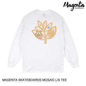 MAGENTA SKATEBOARDS マジェンタ MOSAIC L/S TEE WHITE M 長袖Tシャツ ロンTEE｜hester