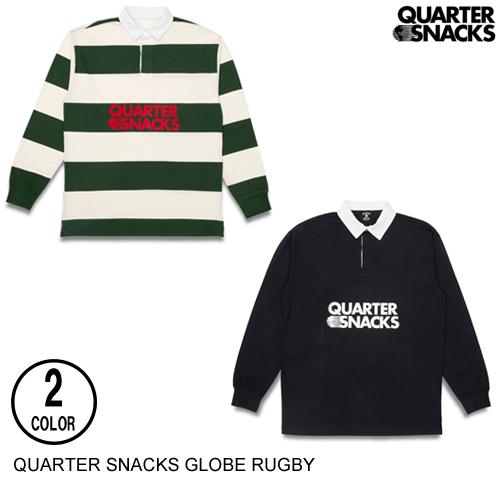 QUARTERSNACKS クウォータースナックス  GLOBE RUGBY 2色 M-L ラガーシ...