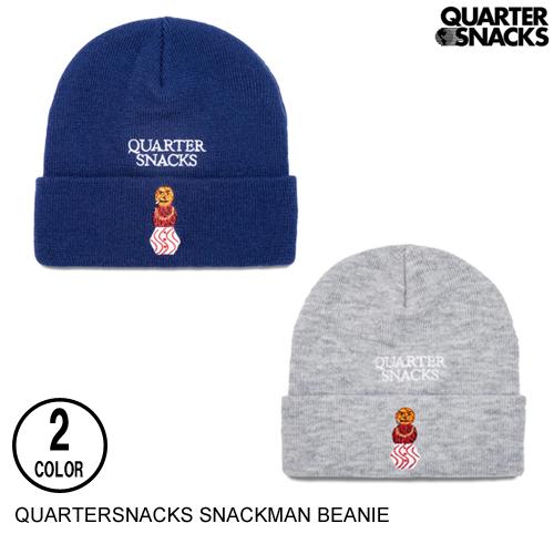 QUARTERSNACKS クウォータースナックス SNACKMAN BEANIE 2色 ニット帽