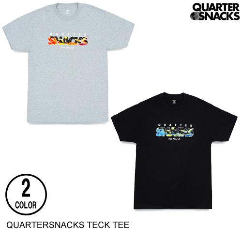 QUARTERSNACKS クウォータースナックス TECK TEE 2色 M-XL 半袖Tシャツ