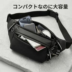 ウエストバッグ ウエストポーチ メンズ 大容量...の詳細画像3