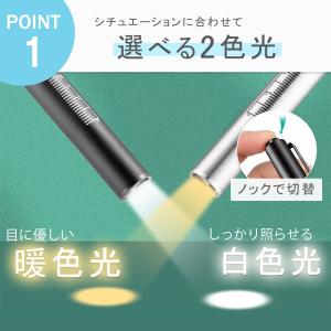 ペンライト 医療用 LED 充電式 スイッチ ...の詳細画像2