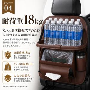 シートバックポケット 車 ゴミ箱 テーブル機能...の詳細画像5