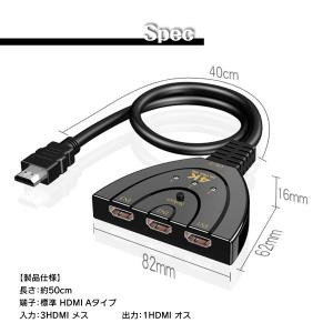 HDMI 分配器 切替器 変換 セレクター 切...の詳細画像5