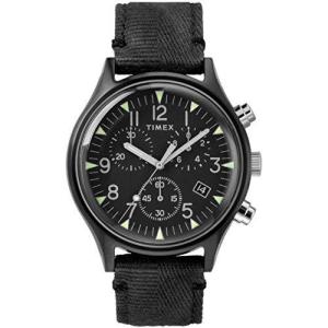 Timex MK1 スチ-ルクロノグラフ 42mm ブラックダイヤルウォッチ TW2R68700
