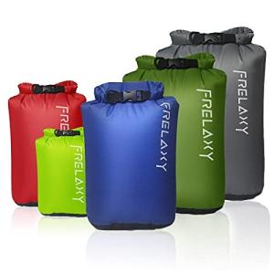 Frelaxy 防水ドライサック 5枚パック  超軽量ドライバッグ アウトドアサック ハイキング/バックパック/