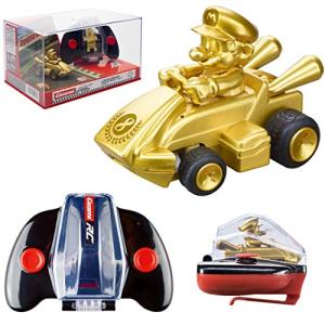 Carrera RC 任天堂マリオカート 2.4 GHz ミニコレクタブルラジオリモコン おもちゃ 車 ゴールド マリオ