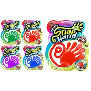 Fun a Ton Giant Snap HandーJumbo Sticky Hands Toy (4 Pack Assorted) Large Stの商品画像