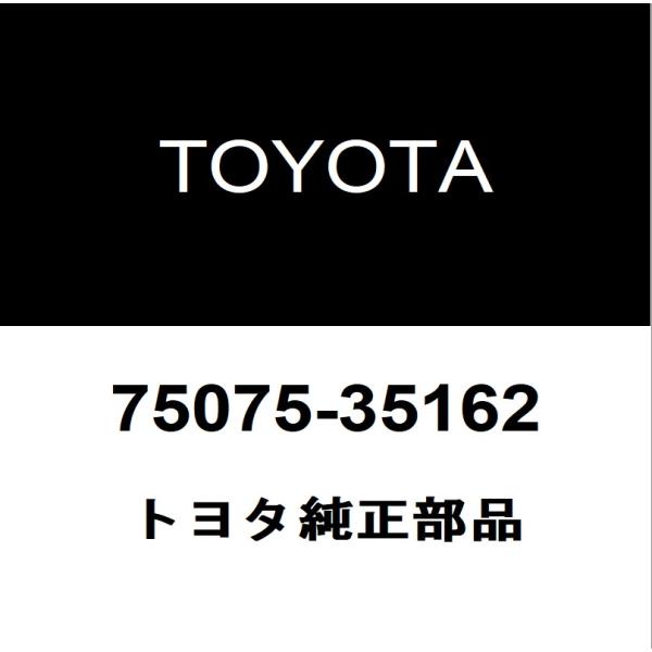 トヨタ純正 FJクルーザー リアドアプロテクタモールRH 75075-35162