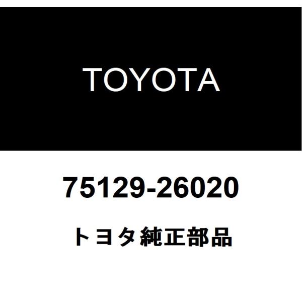 トヨタ純正 リヤライセンスプレート クッション 75129-26020