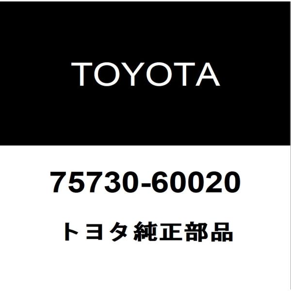 トヨタ純正 ランドクルーザー80 リアドアベルトモールRH 75730-60020