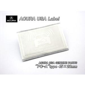 アキュラUSラベル【ACURA】米国USA純正ステッカーSecurity＆Immobilizer(P...