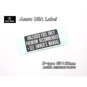 アコードCU2ツアラーCW2【ACURA】アキュラTSX純正USラベルFuel.Caution(B)...