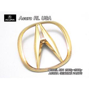 レジェンドKB1【ACURA】アキュラRL純正USエンブレム-フロントグリルAマーク金色/USDM北...