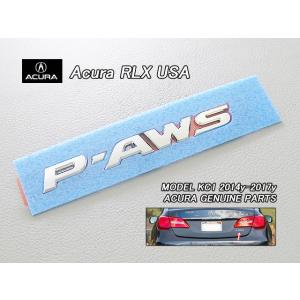 レジェンドKC2【ACURA】アキュラRLX純正USエンブレム-リアP-AWSマーク/USDM北米仕...