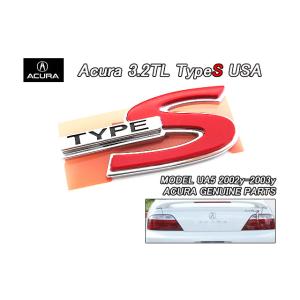インテグラDC5【ACURA】アキュラRSX純正エンブレム-リアTypeSマーク