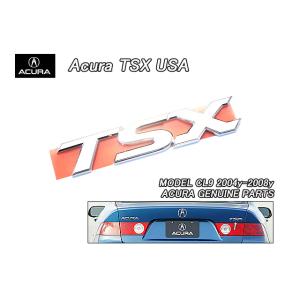 アコードCL7CL9【ACURA】アキュラTSXセダン純正USエンブレム-リアTSX文字/USDM北...