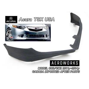 アコードCU2後期【ACURA】アキュラTSXセダン社外USフロントスポイラー左右(11-14y)/...