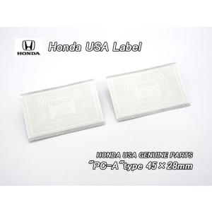 ホンダUSラベル【HONDA】米国USA純正ステッカー2枚Security＆Immobilizer(...