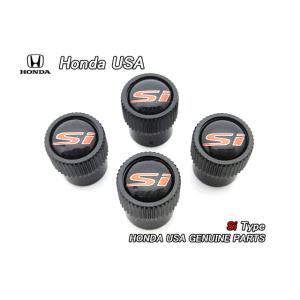 ホンダ【HONDA】米国US純正エアバルブステムキャップ4個(Si文字入り)/USDM北米仕様EK4...