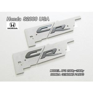 AP2【HONDA】ホンダS2000純正USエンブレムセット6点-CRマーク黒色/USDM