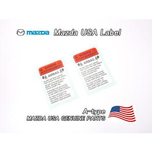 ロードスターNC【MAZDA】マツダMX-5ミアタ純正USラベル左右Side.AirBag.Caut...