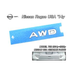 エクストレイルT33【NISSAN】ニッサンROGUE純正USエンブレム-リアAWD