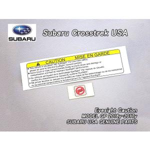 スバルXV【SUBARU】GP7GPEクロストレック純正USラベル2点-Eyesight.Cauti...