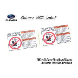 スバルXV【SUBARU】GT3GT7GTEクロストレック純正USラベル2枚Side.Airbag....