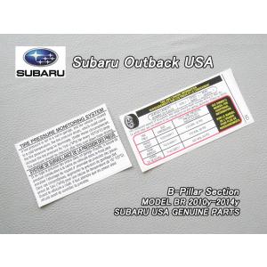 アウトバックBR【SUBARU】スバルOUTBACK純正USラベル-センターBピラー2点セット/US...