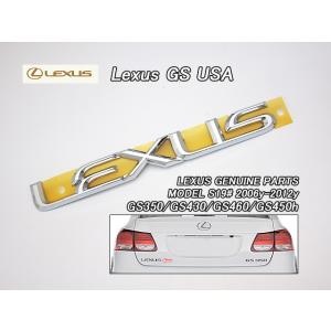レクサスGS/LEXUS/S19#純正USエンブレム-リアGS460文字/USDM北米仕様