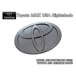 XEAM10.11YEAM15/TOYOTA/トヨタbZ4X純正USエンブレム-リアTマーク黒色/USDM北米仕様ナイトシェードエディションUSA海外ピアノブラック黒