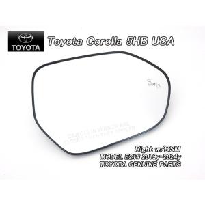 カローラスポーツE21#/TOYOTA/トヨタCOROLLAハッチバック純正USドアミラーガラス(B...