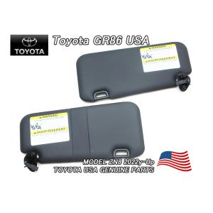 トヨタGR86/TOYOTA/ZN8ハチロク純正USサンバイザーAssy左右(バニティランプ付き)/...