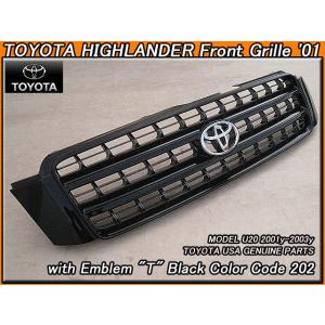 クルーガー前期/TOYOTA/トヨタHighlander純正USフロントグリル赤(3N8