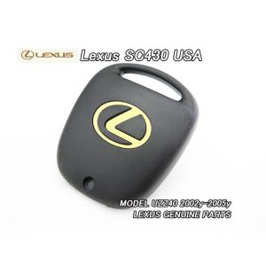ソアラUZZ40/LEXUS/レクサスSC430純正USキーカバー表側(黒ベース×金Lマーク)/US...