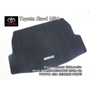 50系ラヴ4/TOYOTA/トヨタRAV4純正USカーゴマット黒カーペット(Subwoofer無し)...