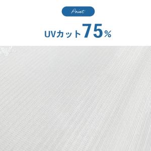レースカーテン 星柄 ミラー 2枚組 UVカッ...の詳細画像3