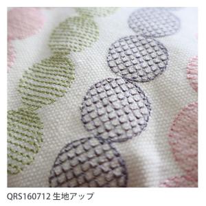 クッションカバー かわいい刺繍のドット柄 QR...の詳細画像2