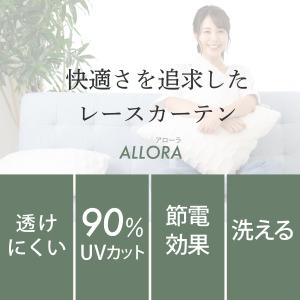 【在庫限りSALE】レースカーテン 2枚組 ミ...の詳細画像1