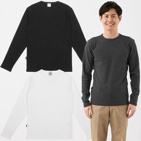 12/28プレミアム会員+5% アビレックス Tシャツ デイリー ミニワッフル クルーネック ロンT...