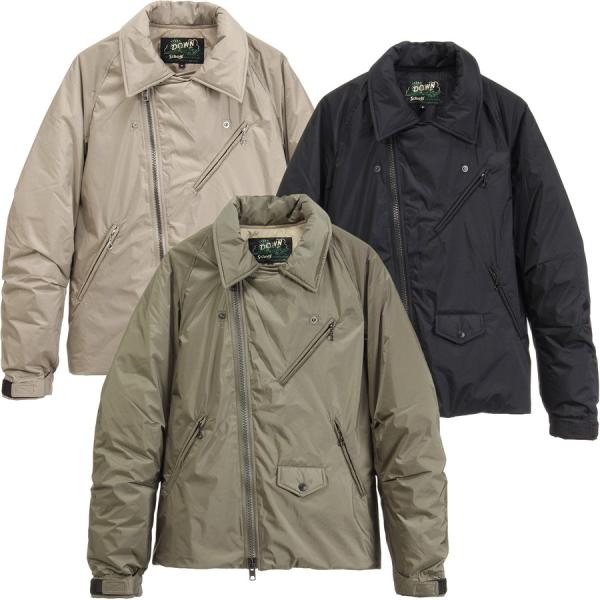 ショット メンズ ×ナンガ オーロラ ダブルブレスト ダウンジャケット Schott ×Nanga ...