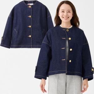 トラディショナルウェザーウェア レディース マールトンノーカラーショートデニム Malton L261CIFCO0469EM Traditional Weatherwear