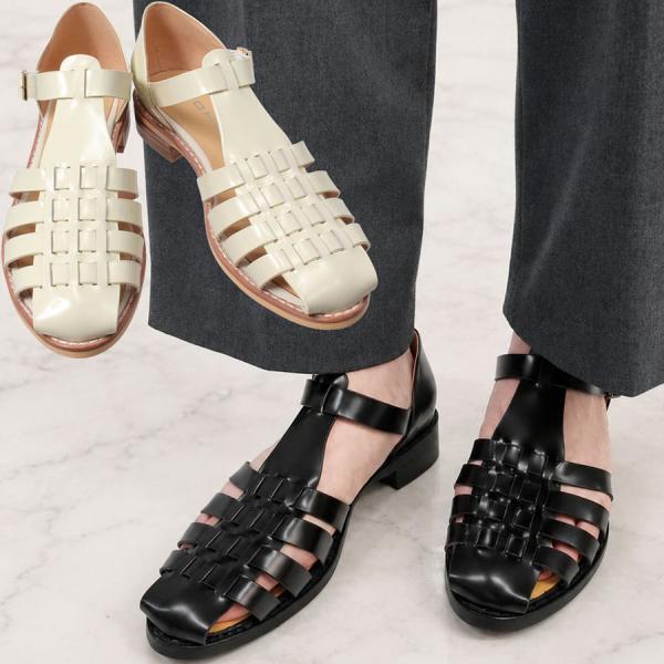 モヒ レディース 踵ありグルカサンダル ネグロ パッリア Mohi Gurkha Sandals N...