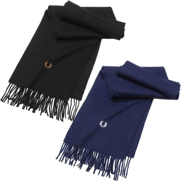 フレッドペリー マフラー Fredperry C3320 Plain Woven Scarf Fre...