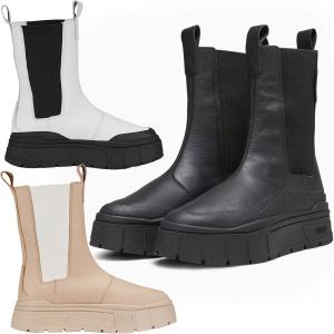 プーマ ブーツ メイズ スタック チェルシー Puma Mayze Stack Chelsea レディース 386272 サイドゴア ハイカット 厚底