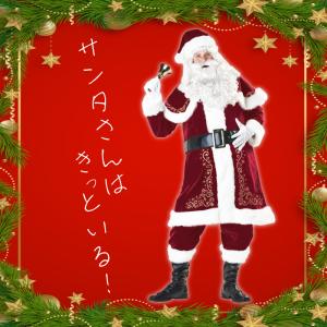 サンタクロース 衣装 サンタ クリスマス 豪華９点セット 男性用 大きい 仮装 ビックサイズ　メンズ　大きいサイズ　本物 M XL M~3XLの商品画像