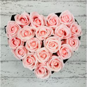 ギフト ソープフラワー ハートボックス ピンク 母の日 父の日 誕生日 プレゼント 退職 結婚祝い 送別 ギフト 贈り物